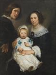 Self Portrait with Wife Catherine De Hemerlaer and Son Jan Erasmus Quellinus, 1635-36-Erasmus Quellinus-Framed Giclee Print