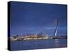 Erasmus Suspension Bridge, Rotterdam, Holland-Michele Falzone-Stretched Canvas