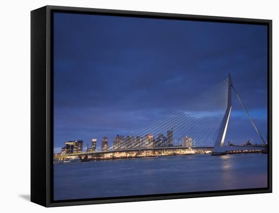 Erasmus Suspension Bridge, Rotterdam, Holland-Michele Falzone-Framed Stretched Canvas