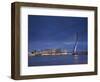 Erasmus Suspension Bridge, Rotterdam, Holland-Michele Falzone-Framed Photographic Print