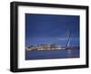 Erasmus Suspension Bridge, Rotterdam, Holland-Michele Falzone-Framed Photographic Print