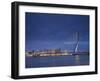 Erasmus Suspension Bridge, Rotterdam, Holland-Michele Falzone-Framed Photographic Print