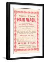 Erasmus Wilson's Hair Wash-null-Framed Art Print