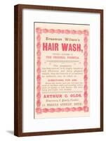 Erasmus Wilson's Hair Wash-null-Framed Art Print