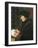 Erasmus-Hans Holbein the Younger-Framed Art Print