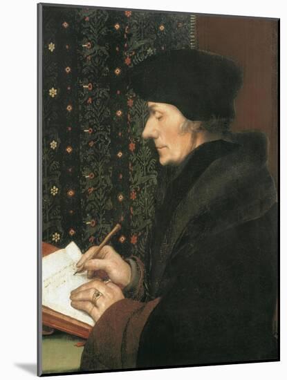 Erasmus-Hans Holbein the Younger-Mounted Art Print