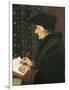 Erasmus-Hans Holbein the Younger-Framed Art Print
