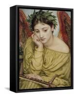 Erato, Muse of Poetry, 1870 (W/C on Paper)-Edward John Poynter-Framed Stretched Canvas