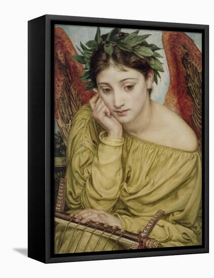 Erato, Muse of Poetry, 1870 (W/C on Paper)-Edward John Poynter-Framed Stretched Canvas