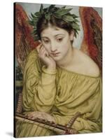 Erato, Muse of Poetry, 1870 (W/C on Paper)-Edward John Poynter-Stretched Canvas