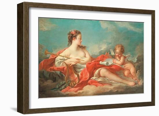 Erato, the Muse of Love Poetry-Francois Boucher-Framed Giclee Print