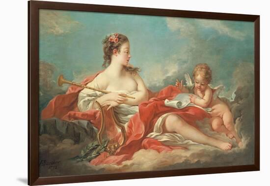 Erato, the Muse of Love Poetry-Francois Boucher-Framed Giclee Print