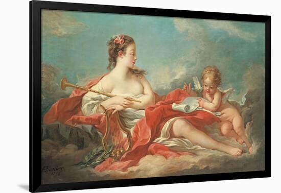 Erato, the Muse of Love Poetry-Francois Boucher-Framed Giclee Print