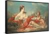 Erato, the Muse of Love Poetry-Francois Boucher-Framed Stretched Canvas