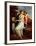 Erato, the Muse of Lyric Poetry with a Putto-Angelica Kauffmann-Framed Giclee Print