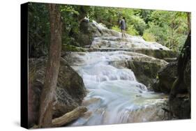 Erawan Falls, Erawan National Park, Kanchanaburi, Thailand, Southeast Asia, Asia-Christian Kober-Stretched Canvas