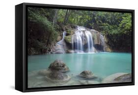 Erawan Falls, Kanchanaburi, Thailand, Southeast Asia, Asia-Alex Robinson-Framed Stretched Canvas