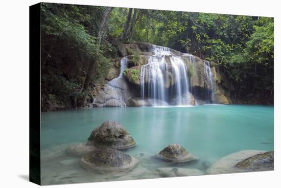 Erawan Falls, Kanchanaburi, Thailand, Southeast Asia, Asia-Alex Robinson-Stretched Canvas