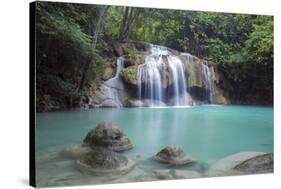 Erawan Falls, Kanchanaburi, Thailand, Southeast Asia, Asia-Alex Robinson-Stretched Canvas