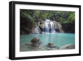 Erawan Falls, Kanchanaburi, Thailand, Southeast Asia, Asia-Alex Robinson-Framed Photographic Print