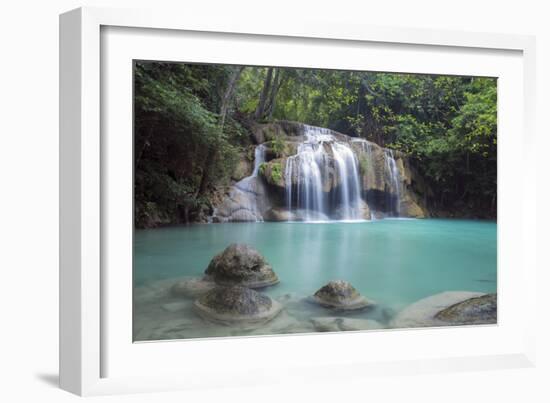 Erawan Falls, Kanchanaburi, Thailand, Southeast Asia, Asia-Alex Robinson-Framed Photographic Print