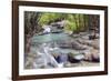 Erawan Falls, Kanchanaburi, Thailand, Southeast Asia, Asia-Alex Robinson-Framed Photographic Print