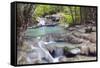 Erawan Falls, Kanchanaburi, Thailand, Southeast Asia, Asia-Alex Robinson-Framed Stretched Canvas