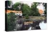 Erbistock Ferry and Church, Wrexham, 1926-null-Stretched Canvas