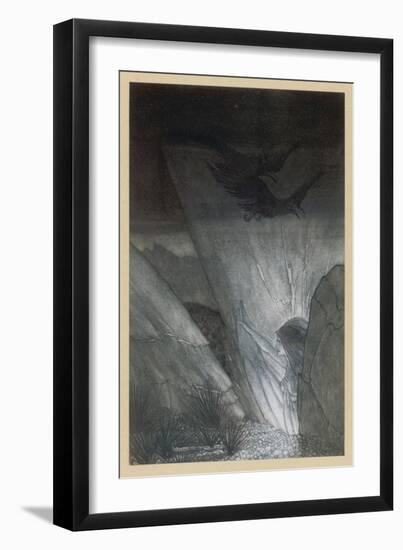Erda, Earth-Goddess-Arthur Rackham-Framed Art Print