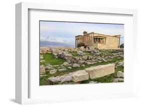 Erechtheion, with Porch of the Maidens or Caryatids, Acropolis, UNESCO World Heritage Site, Athens-Eleanor Scriven-Framed Photographic Print