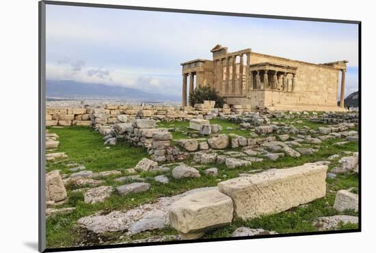 Erechtheion, with Porch of the Maidens or Caryatids, Acropolis, UNESCO World Heritage Site, Athens-Eleanor Scriven-Mounted Photographic Print