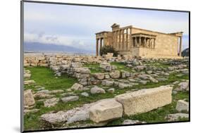 Erechtheion, with Porch of the Maidens or Caryatids, Acropolis, UNESCO World Heritage Site, Athens-Eleanor Scriven-Mounted Photographic Print