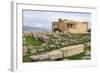 Erechtheion, with Porch of the Maidens or Caryatids, Acropolis, UNESCO World Heritage Site, Athens-Eleanor Scriven-Framed Photographic Print