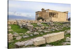 Erechtheion, with Porch of the Maidens or Caryatids, Acropolis, UNESCO World Heritage Site, Athens-Eleanor Scriven-Stretched Canvas