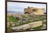 Erechtheion, with Porch of the Maidens or Caryatids, Acropolis, UNESCO World Heritage Site, Athens-Eleanor Scriven-Framed Photographic Print