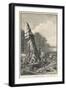 Erecting a Menhir-Georges Devy-Framed Art Print