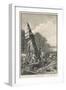 Erecting a Menhir-Georges Devy-Framed Art Print