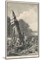 Erecting a Menhir-Georges Devy-Mounted Art Print