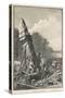 Erecting a Menhir-Georges Devy-Stretched Canvas