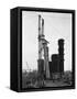 Erecting an Absorption Tower, Coleshill Coal Preparation Plant, Warwickshire, 1962-Michael Walters-Framed Stretched Canvas