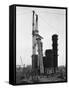 Erecting an Absorption Tower, Coleshill Coal Preparation Plant, Warwickshire, 1962-Michael Walters-Framed Stretched Canvas