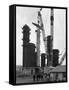 Erecting an Absorption Tower, Coleshill Coal Preparation Plant, Warwickshire, 1962-Michael Walters-Framed Stretched Canvas