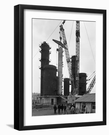 Erecting an Absorption Tower, Coleshill Coal Preparation Plant, Warwickshire, 1962-Michael Walters-Framed Photographic Print