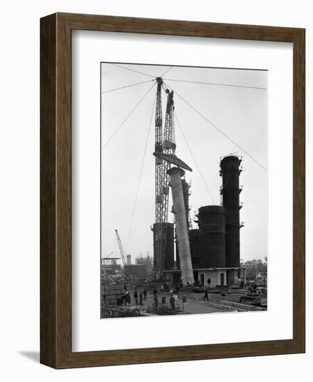 Erecting an Absorption Tower, Coleshill Coal Preparation Plant, Warwickshire, 1962-Michael Walters-Framed Photographic Print