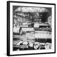 Erecting Shop, Baldwin Locomotive Works, Philadelphia, Pennsylvania, USA, 20th Century-null-Framed Photographic Print