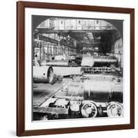 Erecting Shop, Baldwin Locomotive Works, Philadelphia, Pennsylvania, USA, 20th Century-null-Framed Photographic Print