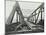 Erection of Emergency Thames Bridge, London, 1942-null-Mounted Premium Photographic Print