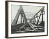 Erection of Emergency Thames Bridge, London, 1942-null-Framed Photographic Print