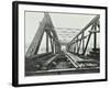 Erection of Emergency Thames Bridge, London, 1942-null-Framed Photographic Print