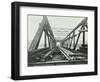 Erection of Emergency Thames Bridge, London, 1942-null-Framed Photographic Print